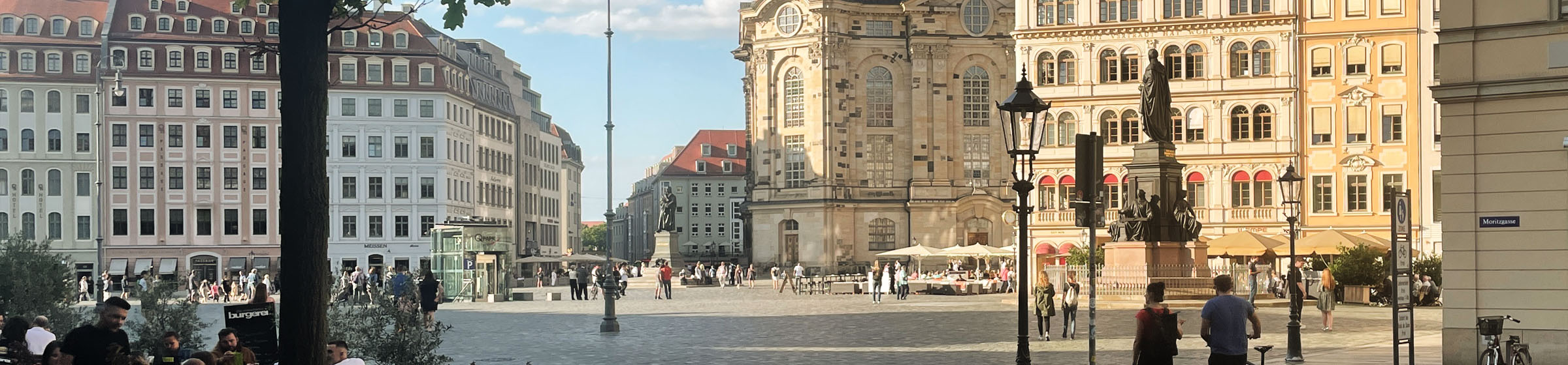 Blick zum Neumarkt Dresden