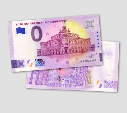 Null-Euro Schein Motiv Semperoper Dresden