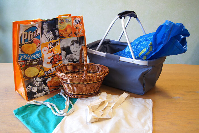 Reusable baskets and bags