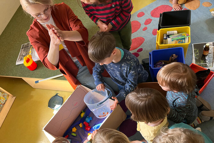 Kindergruppe bei Umweltbildung