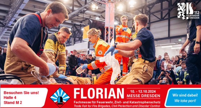 Messeauftritt der Feuerwehr Dresden zur FLORIAN 2024