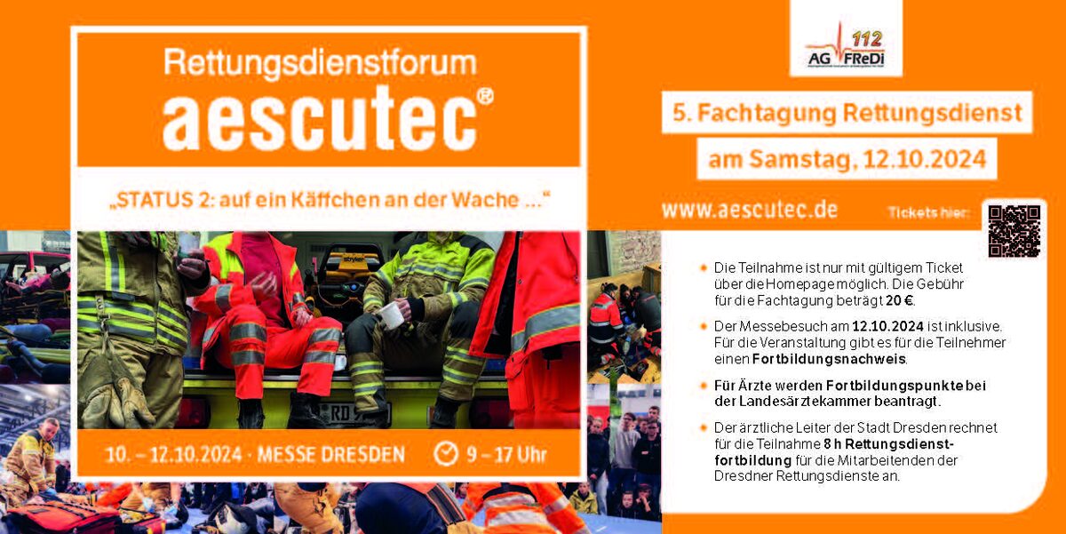 Flyer zum 5. Rettungsdienstsymposium