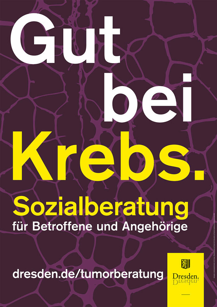 Bild mit Schrift "Gut bei Krebs."