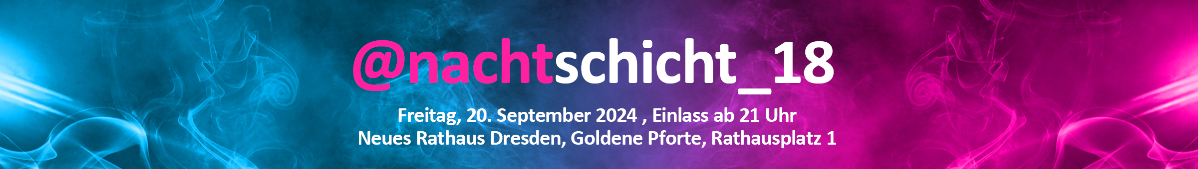 Veranstaltung "Nachtschicht 18" - 20.09.2024, Einlass ab 21 Uhr, Neues Rathaus Dresden, Goldene Pforte, Rathausplatz 1