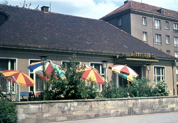 Das „Nürnberger Ei“ im Sommer 1963, Fotograf unbekannt