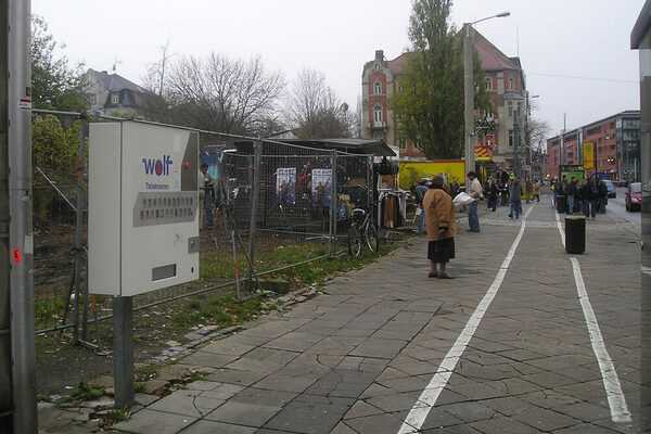 Vor der Sanierung – Kesselsdorfer Straße im Jahr 2004