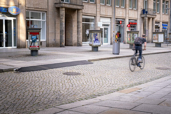 Radfahrer auf der Seestraße