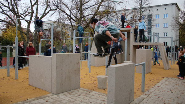 Parkour-Anlage eröffnet