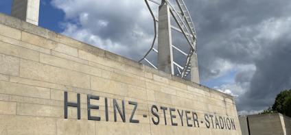 Heinz-Steyer-Stadion in der Umbauphase